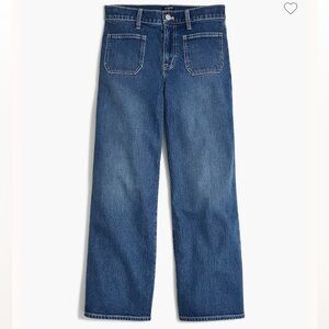 J.Crew Factory Wide-Leg Patch Pocket Jeans